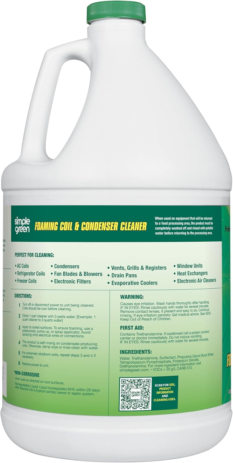 simple green Foaming Coil Cleaner - Gallon, 128 Fl Oz (Pack of 1) - Image 2